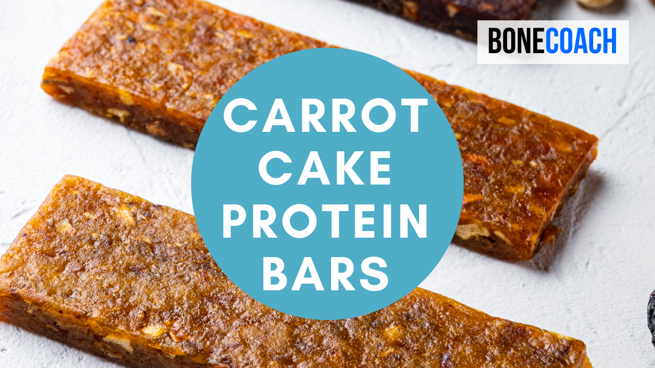 Carrot Cake Protein Bars | Gluten-Free, Dairy-Free | BoneCoach™ Recipe – Bone Coach™ | Stronger Bone