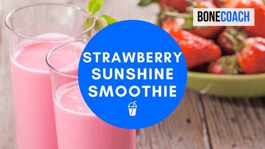 Strawberry Sunshine Smoothie | Gluten-Free, Dairy-Free | BoneCoach™ Recipes