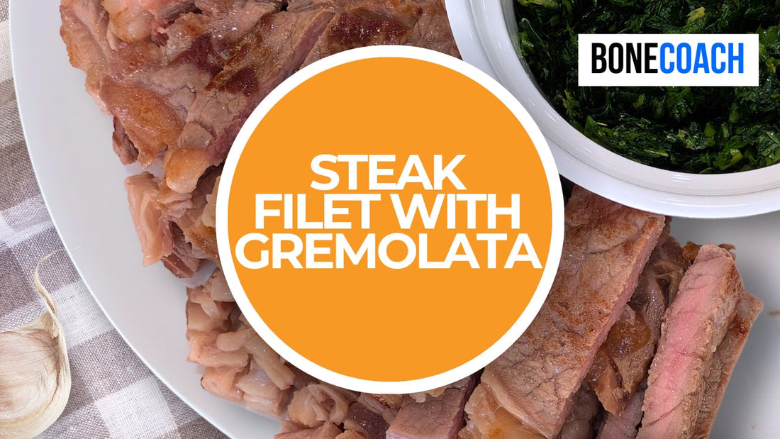 Steak Filet with Gremolata | Gluten-Free, Dairy-Free | Bone Coach™ Recipes