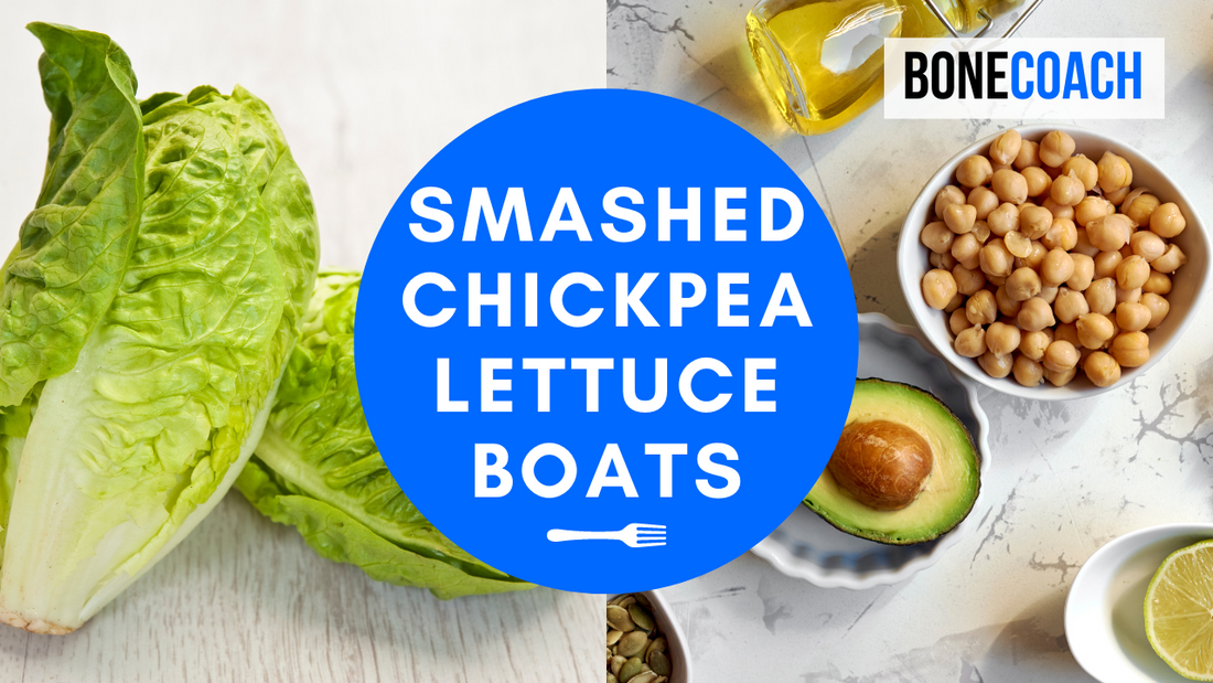 Smashed Chickpea Lettuce Boats | Gluten-Free, Dairy-Free | BoneCoach™ Recipes